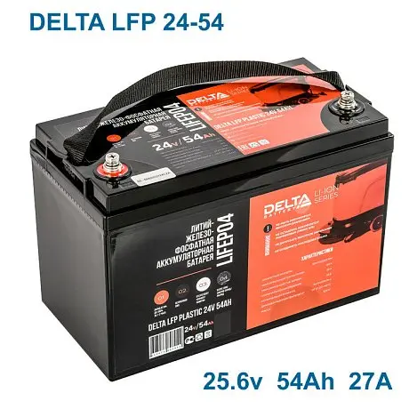 Литий-ионная тяговая аккумуляторная батарея DELTA LFP Plastic 24-54 для клининговой техники картинка